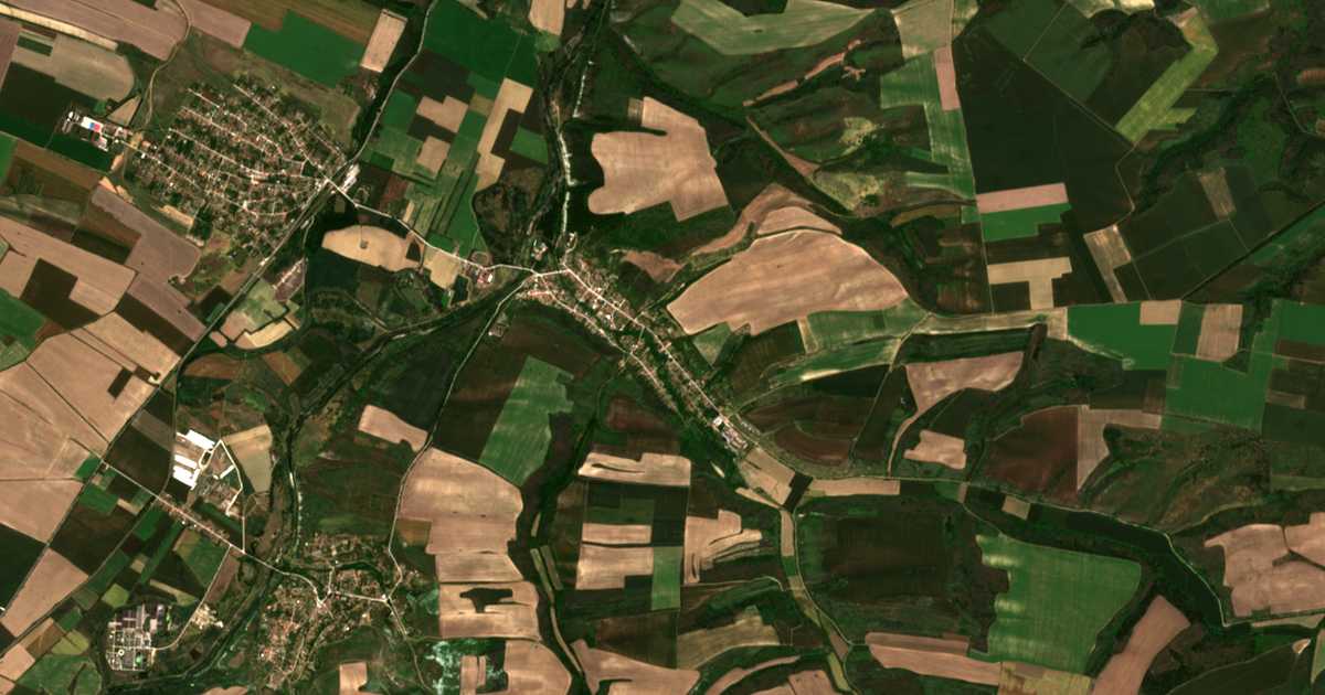 Satellitenkarte von Riben