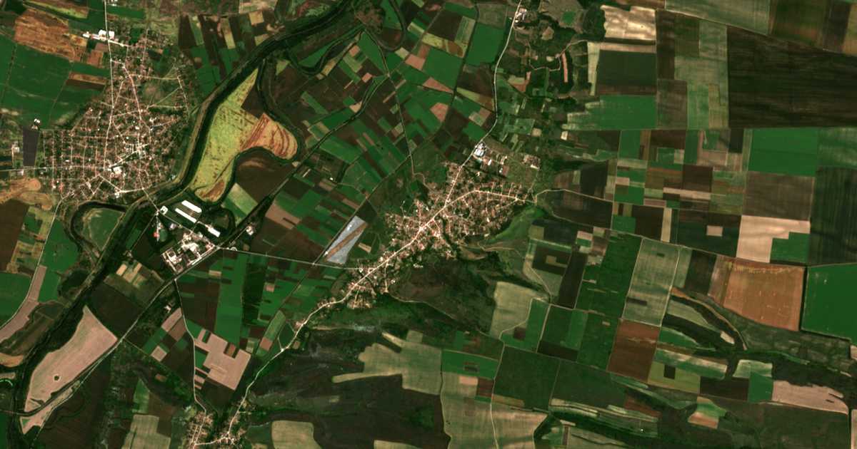 Satellitenkarte von Milkovica