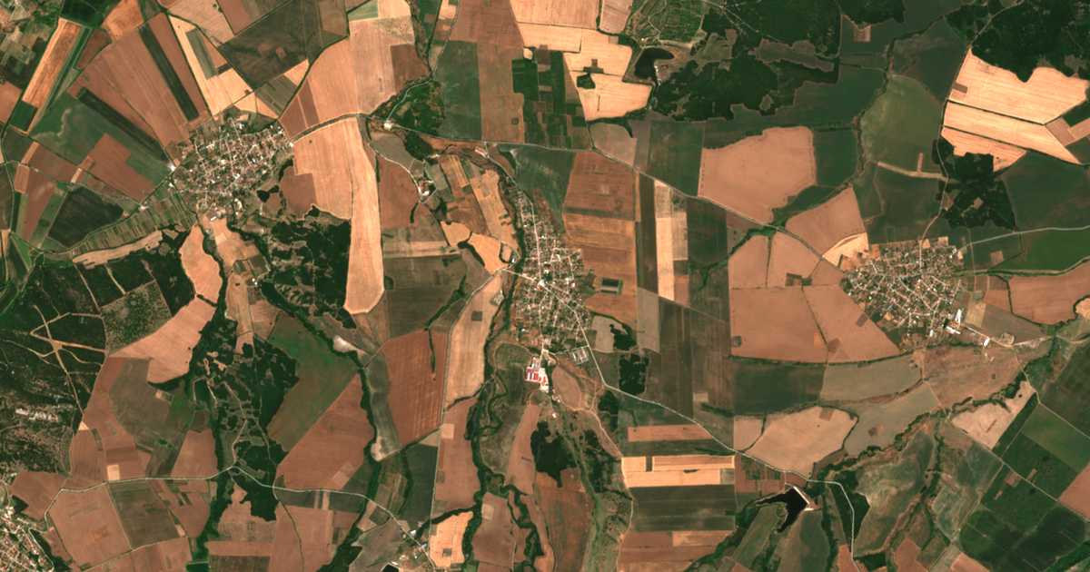 Satellitenkarte von Zlatovrǎh