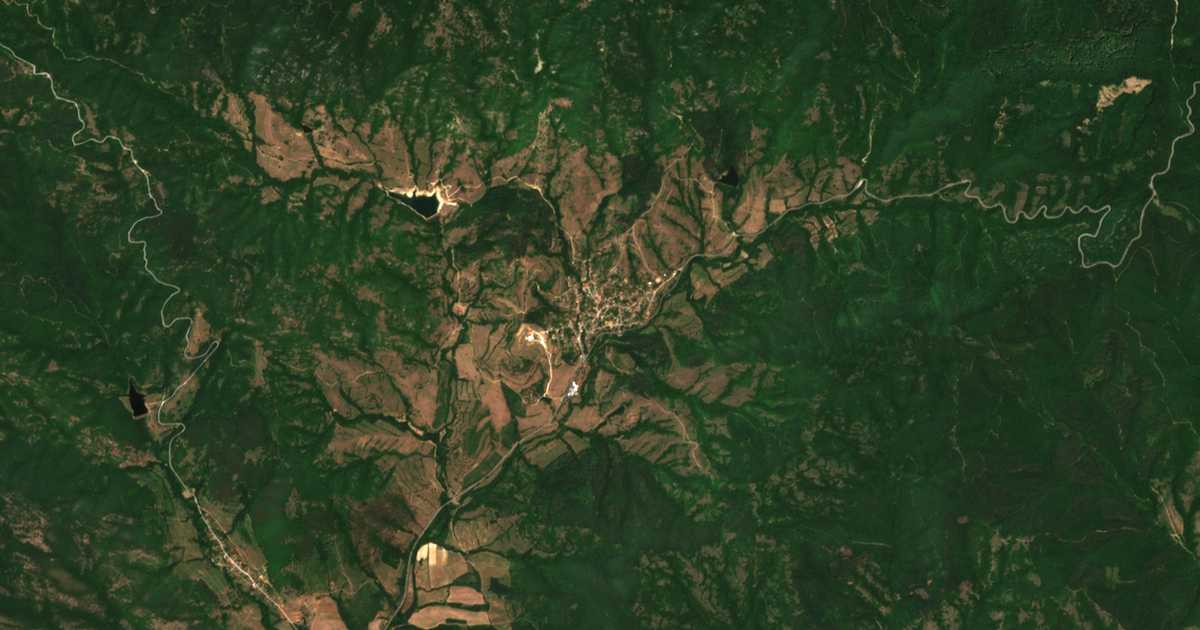 Satellitenkarte von Rozovec