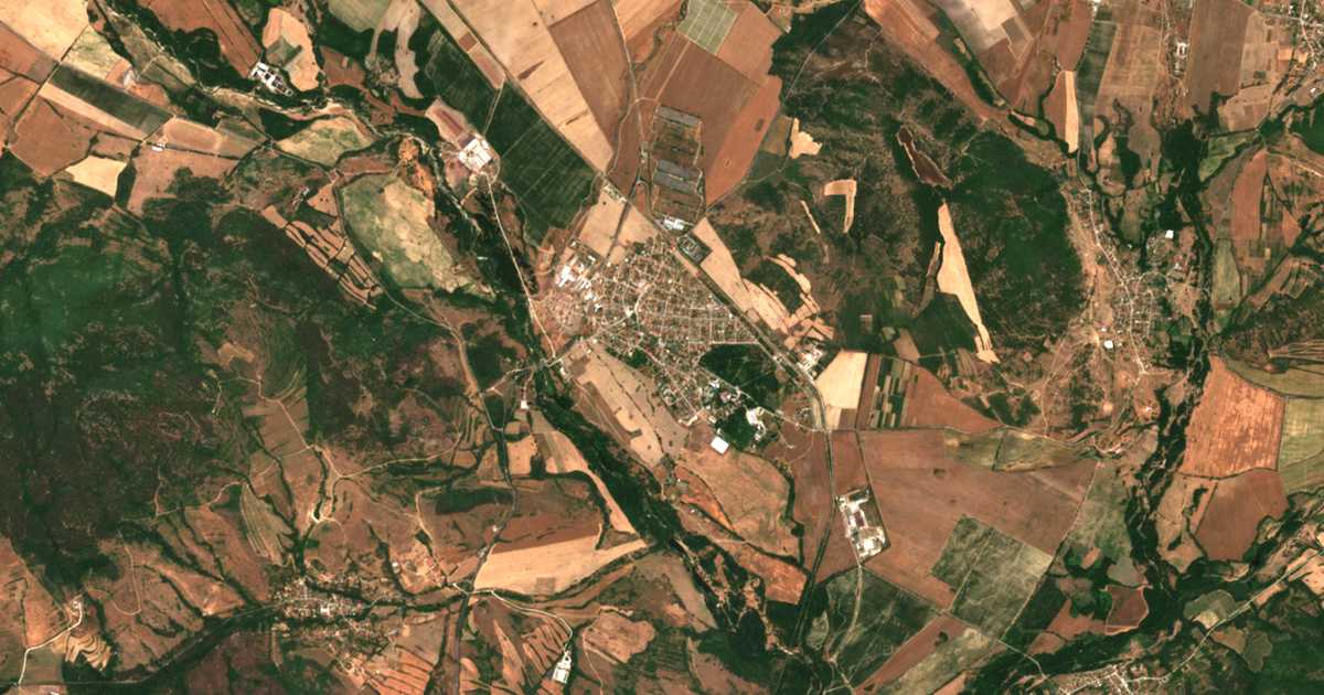 Satellitenkarte von Banja