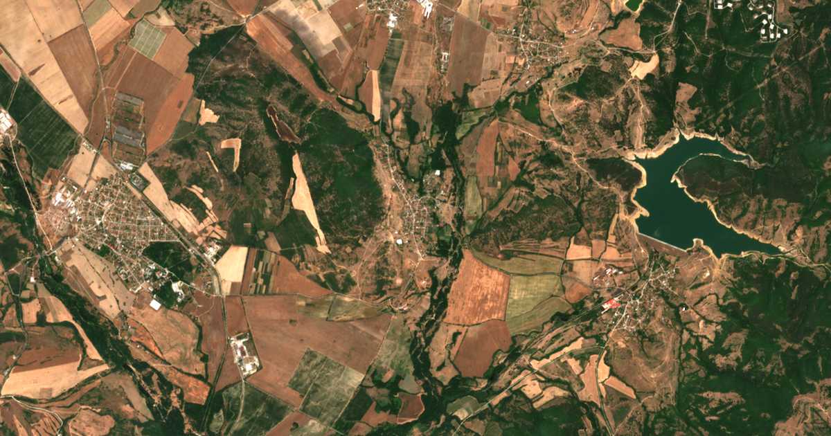 Satellitenkarte von Begunci
