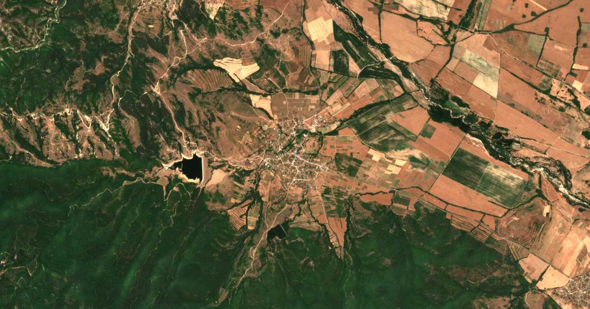 Satellitenkarte von Kliment
