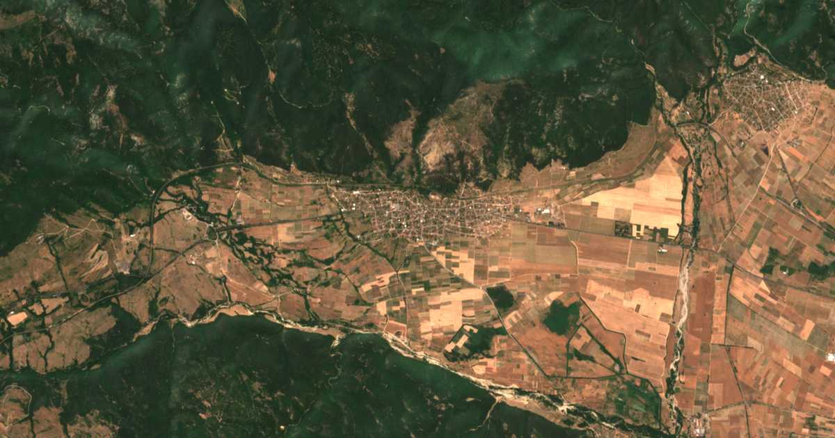 Satellitenkarte von Rozino