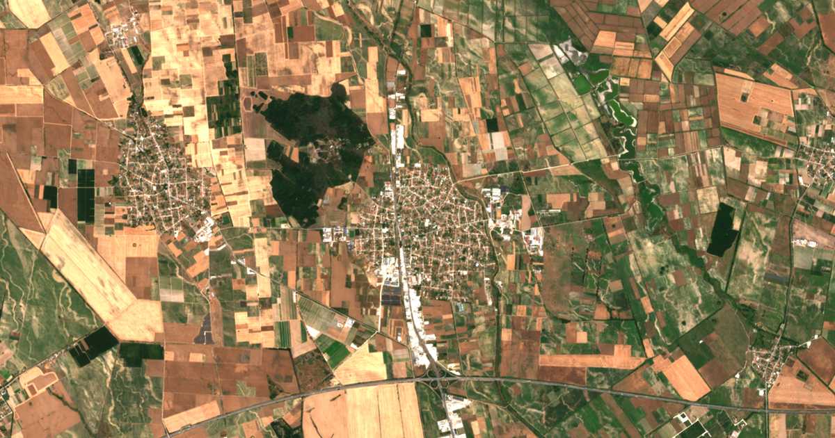 Satellitenkarte von Trud
