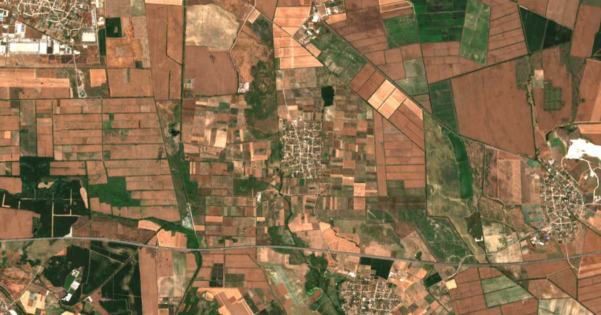 Satellitenkarte von Jasno Pole
