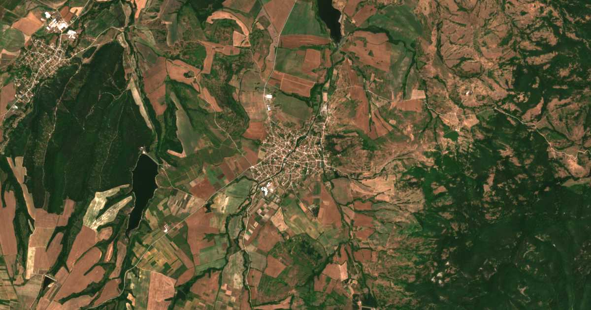 Satellitenkarte von Iskra