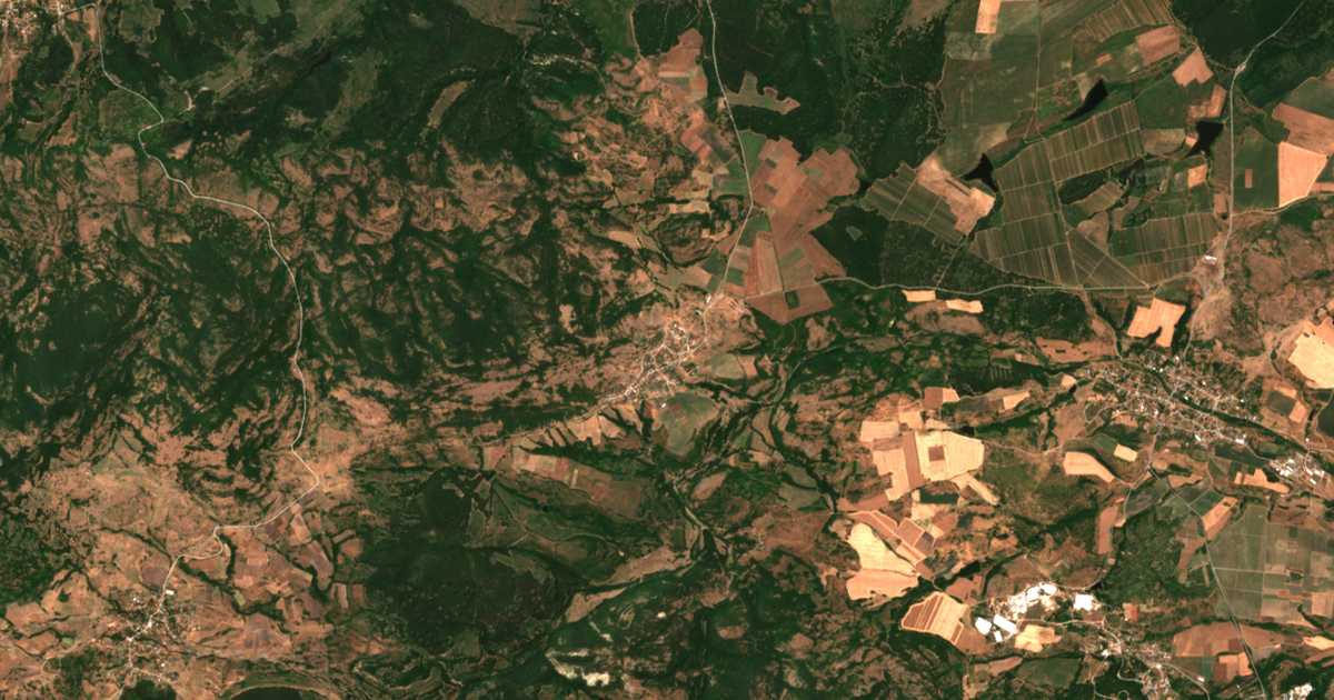 Satellitenkarte von Voden