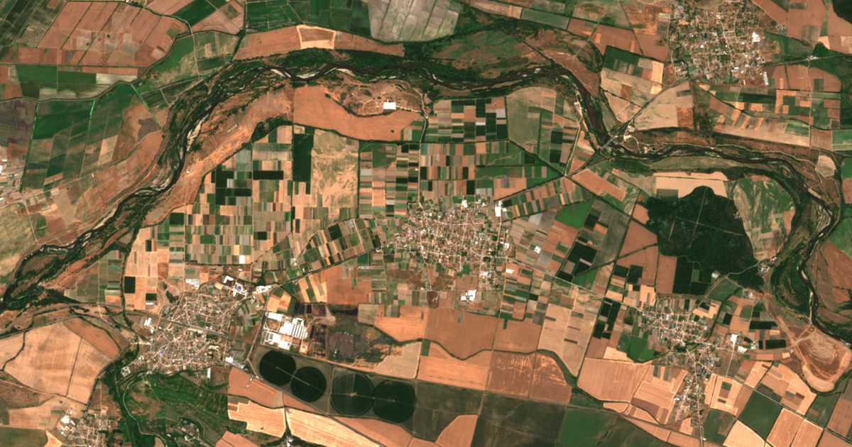 Satellitenkarte von Milevo