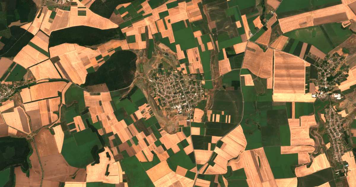 Satellitenkarte von Biserci