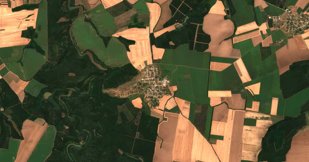 Satellitenkarte von Seslav