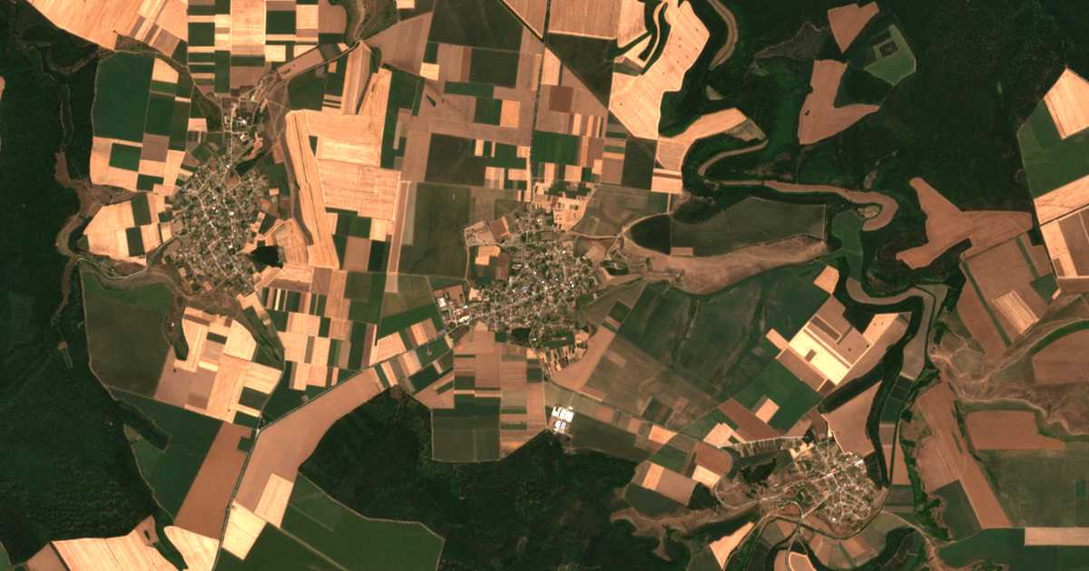 Satellitenkarte von Veselec