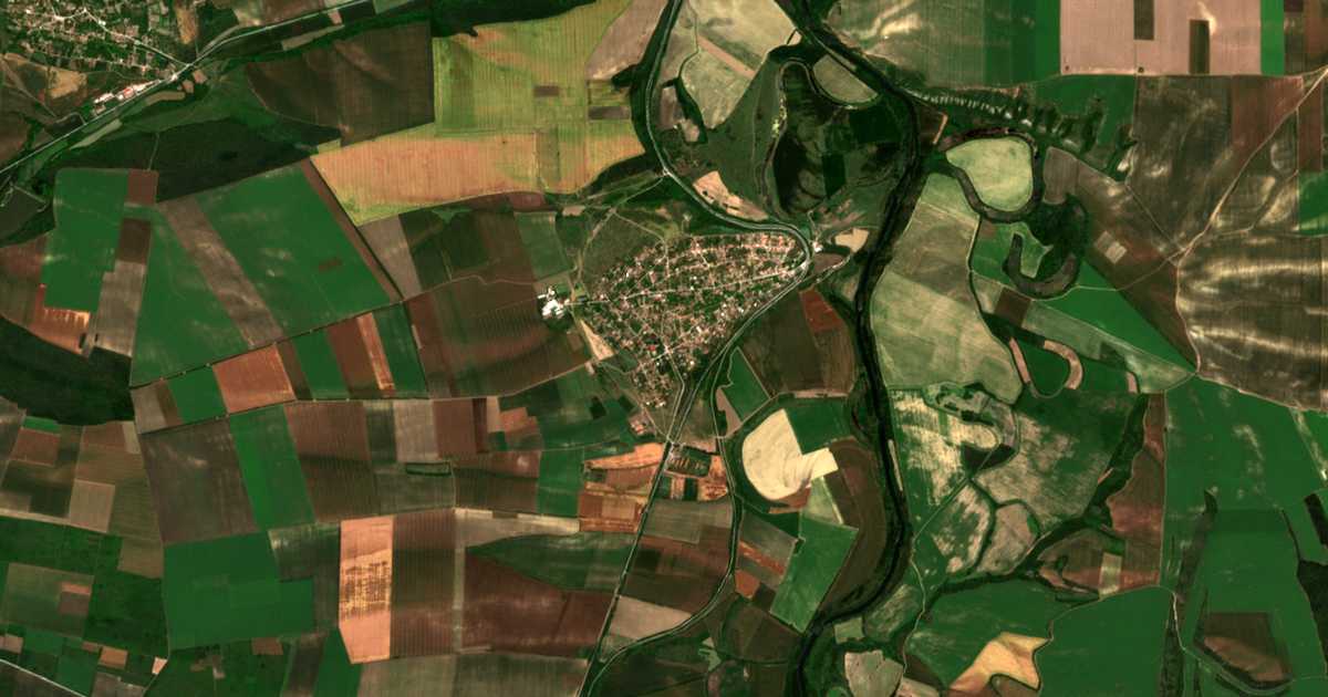 Satellitenkarte von Polsko Kosovo