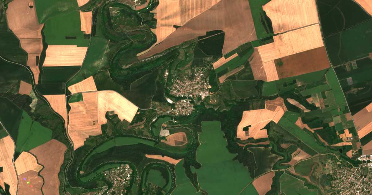 Satellitenkarte von Krasen