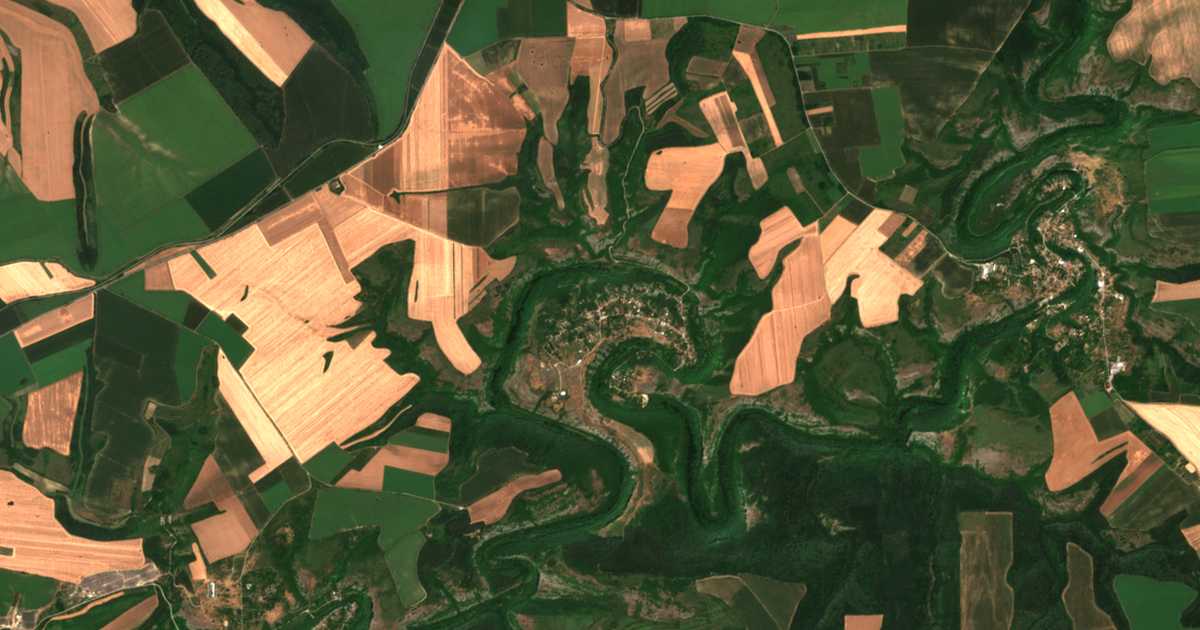Satellitenkarte von Tabačka