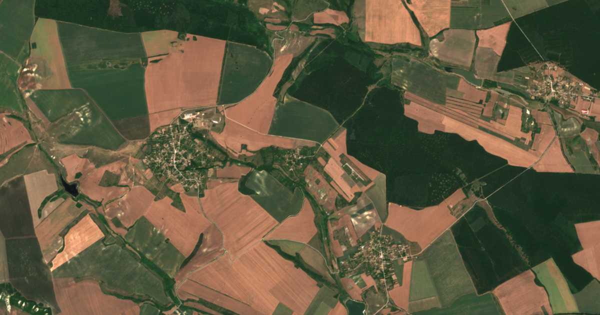 Satellitenkarte von Bedžene