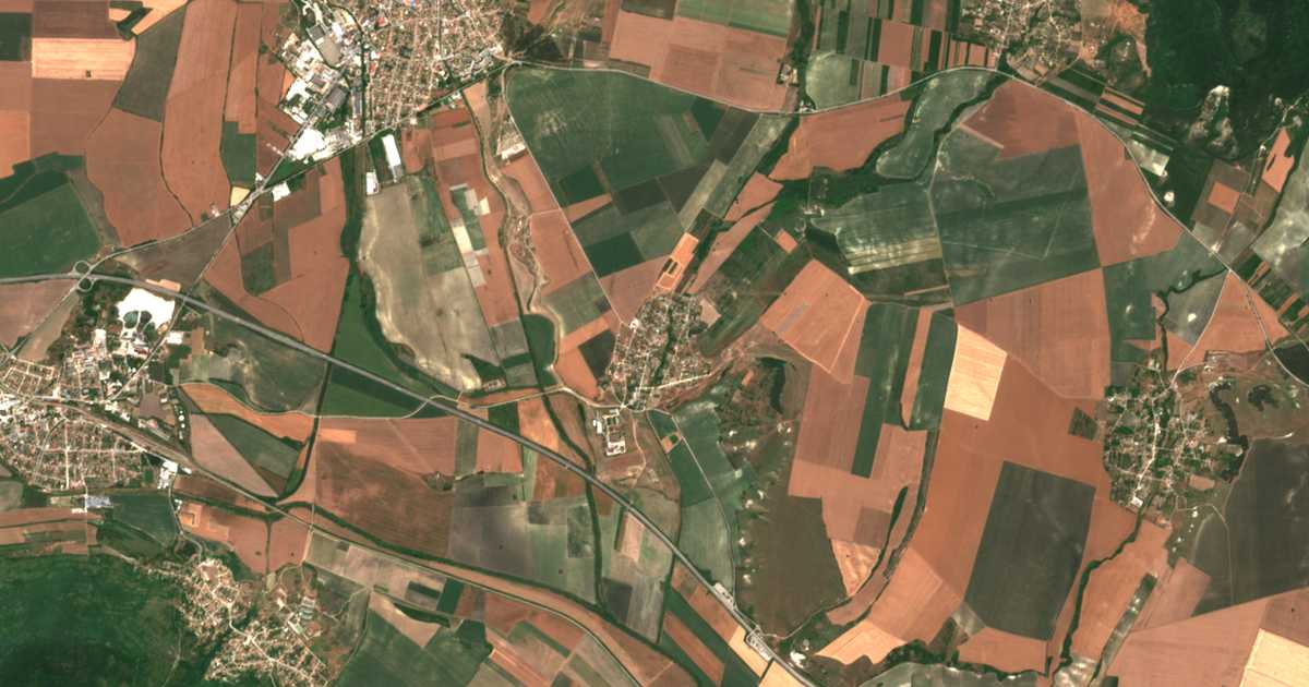 Satellitenkarte von Enevo