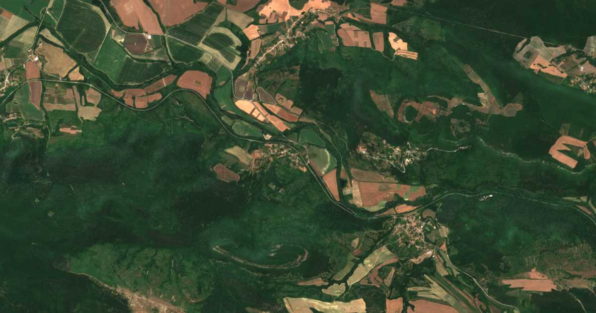 Satellitenkarte von Želǎd