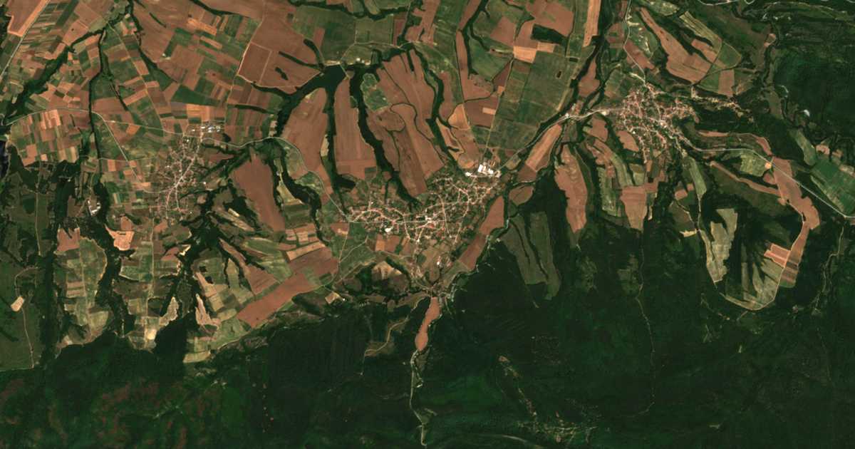 Satellitenkarte von Bjala Reka