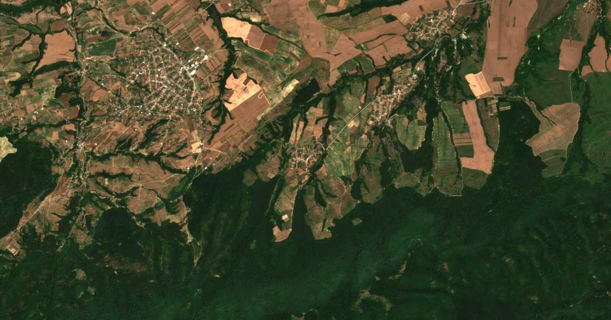 Satellitenkarte von Krajgorci