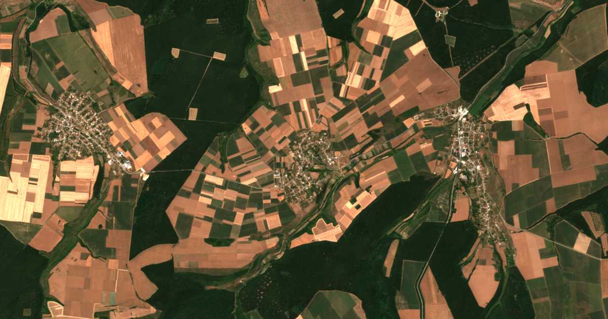 Satellitenkarte von Borci