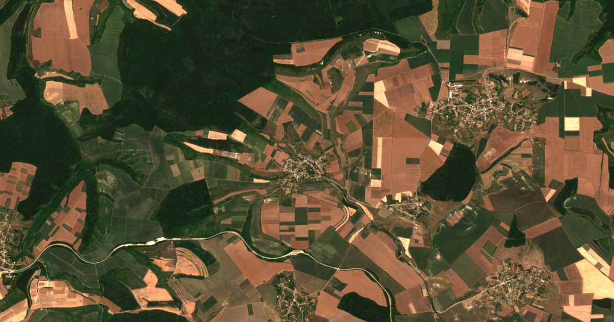 Satellitenkarte von Bojan
