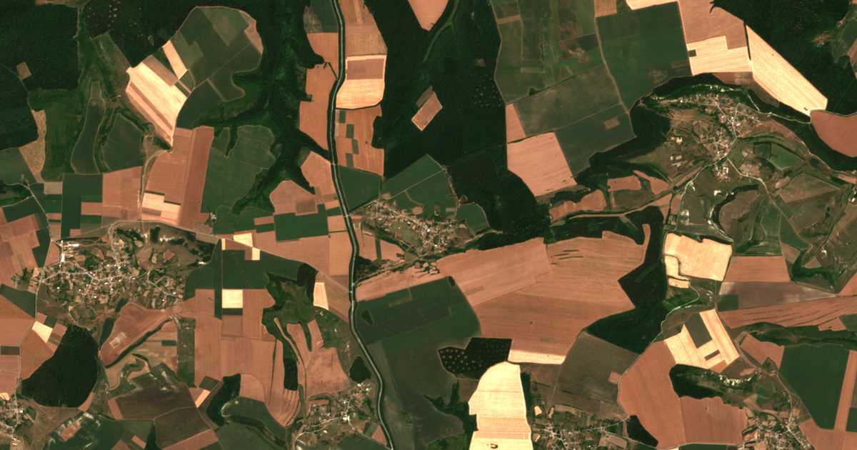 Satellitenkarte von Drenci