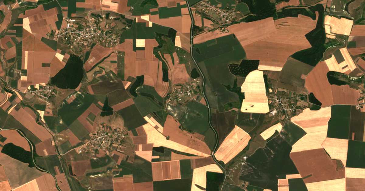 Satellitenkarte von Strahilica