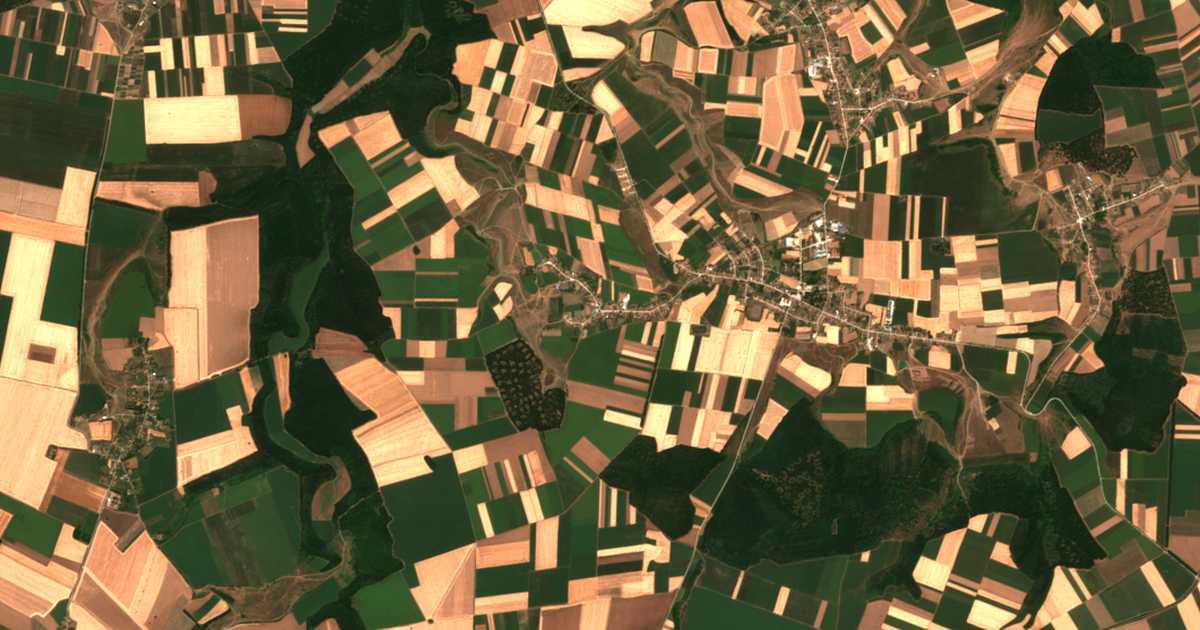 Satellitenkarte von Orešene
