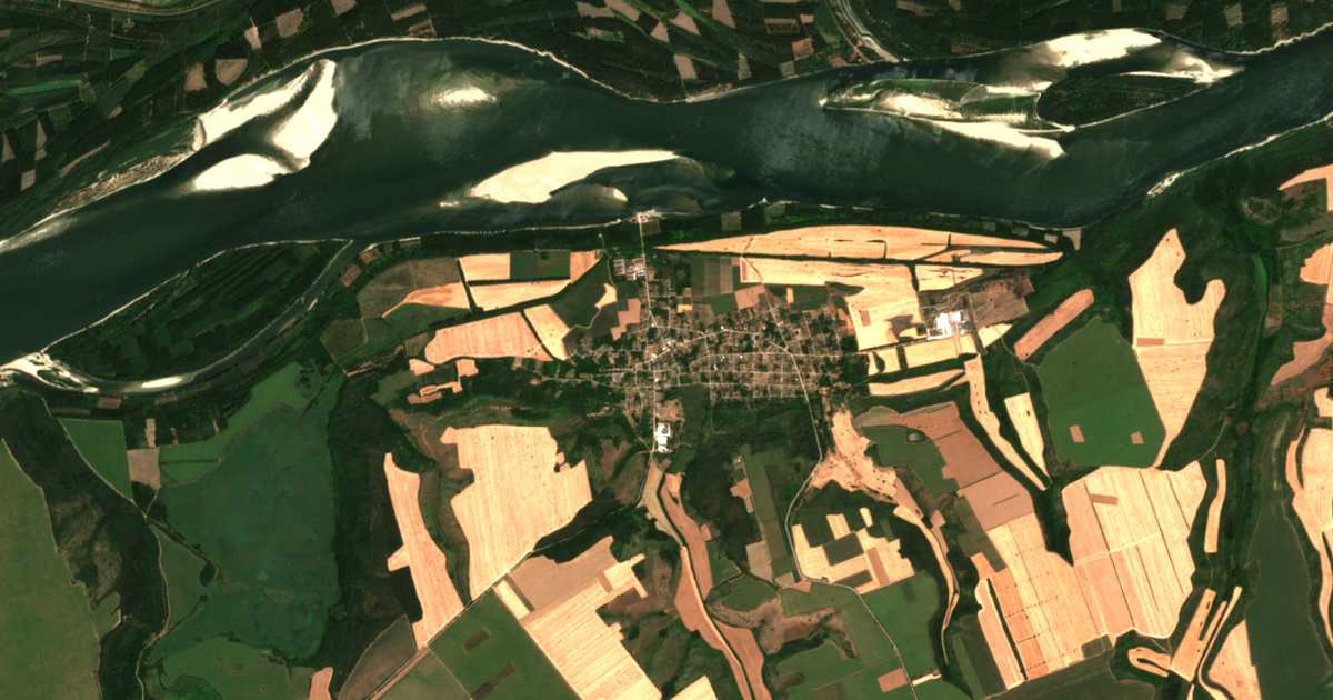 Satellitenkarte von Popina