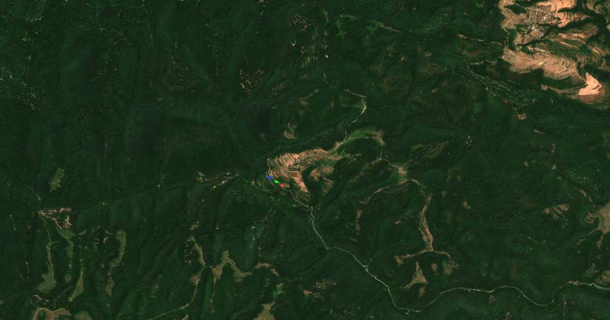 Satellitenkarte von Bratan