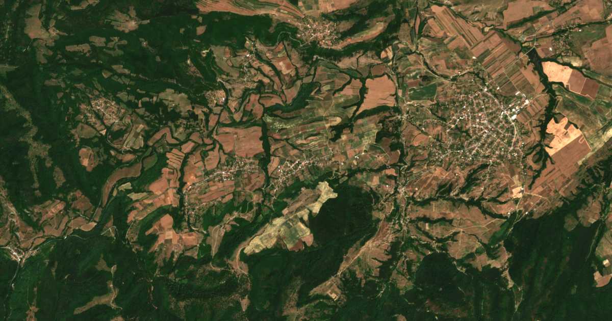 Satellitenkarte von Malko Selo