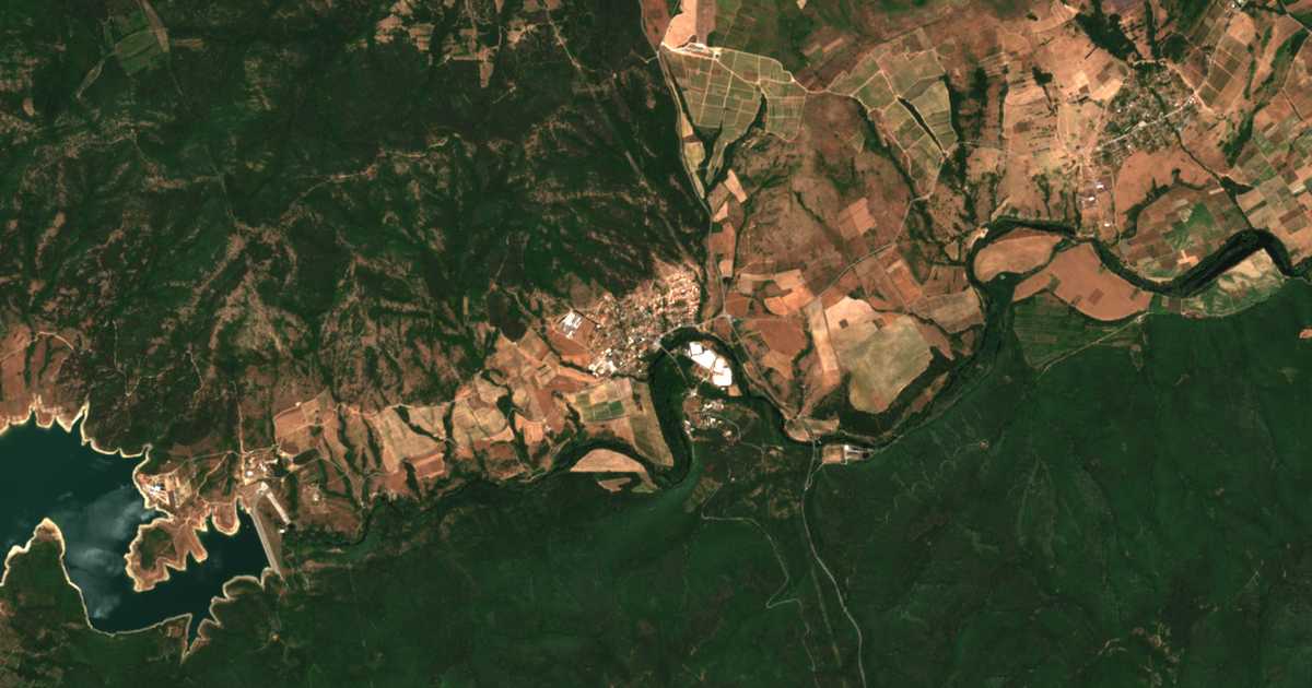 Satellitenkarte von Banja
