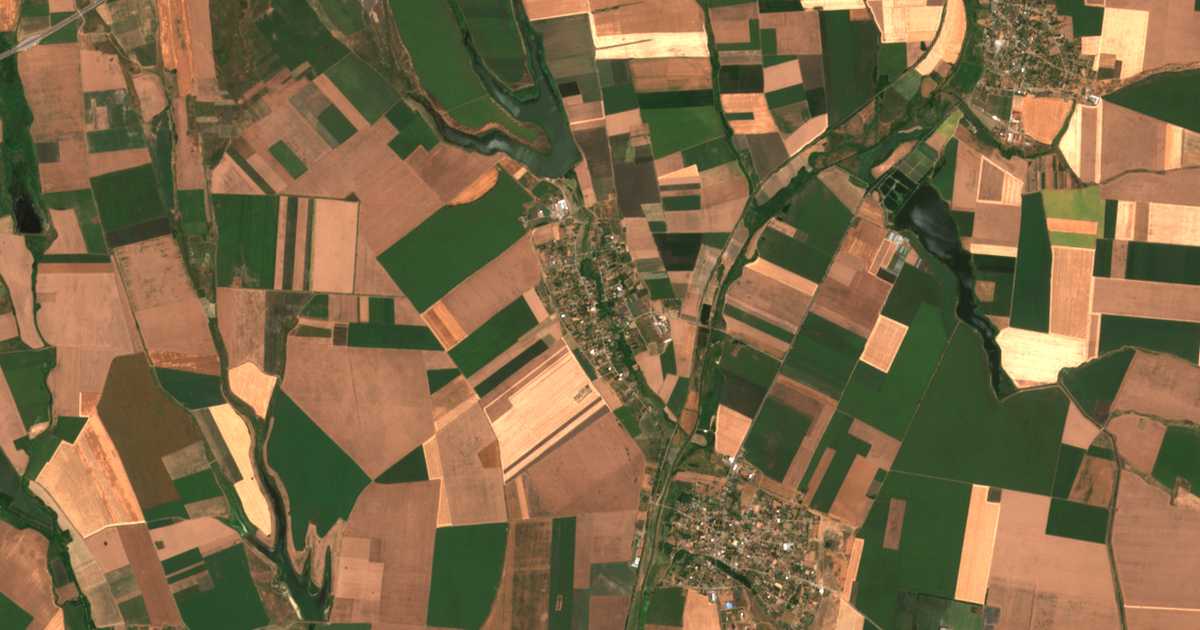 Satellitenkarte von Ljubenec