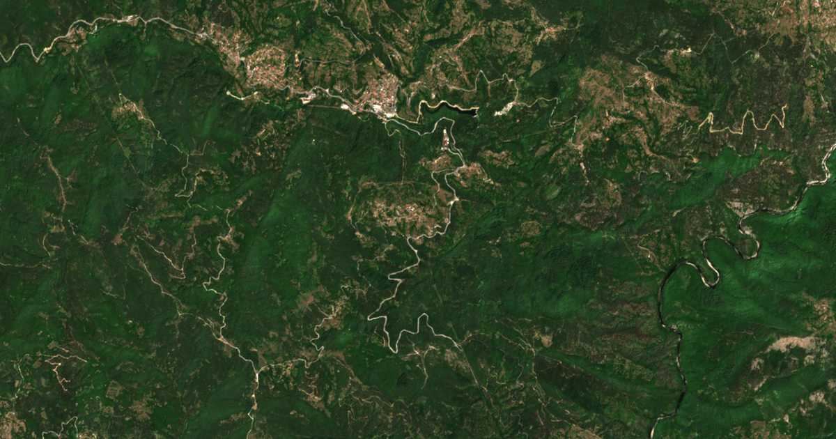 Satellitenkarte von Drjanka