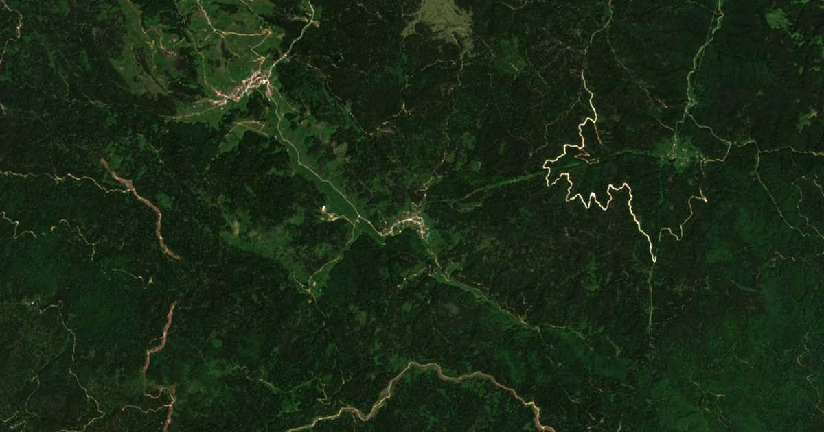 Satellitenkarte von Kožari