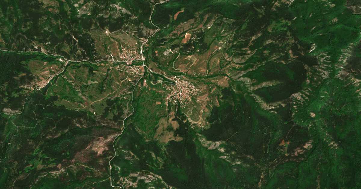 Satellitenkarte von Pavelsko