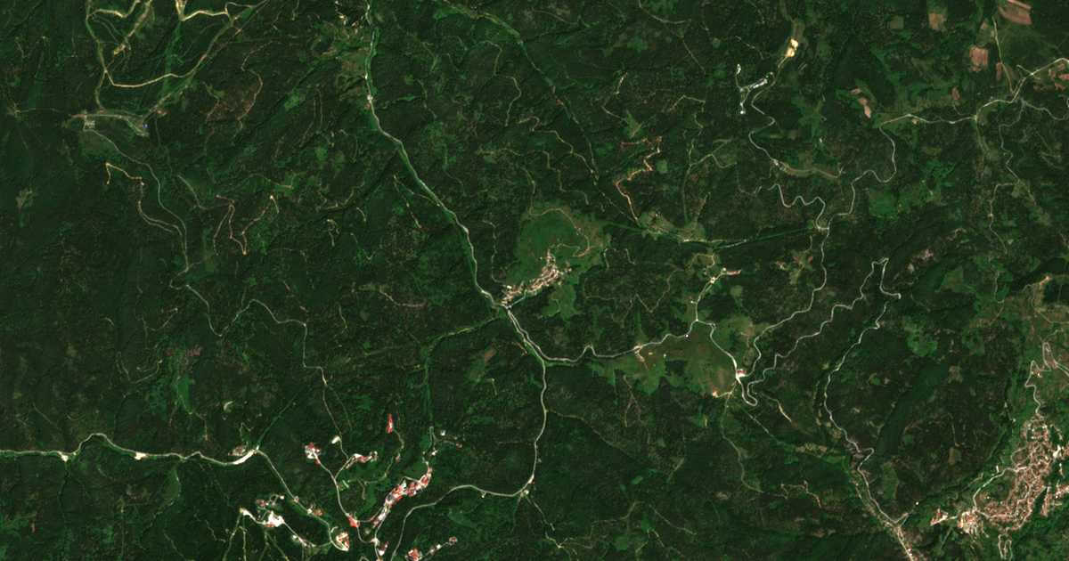Satellitenkarte von Progled