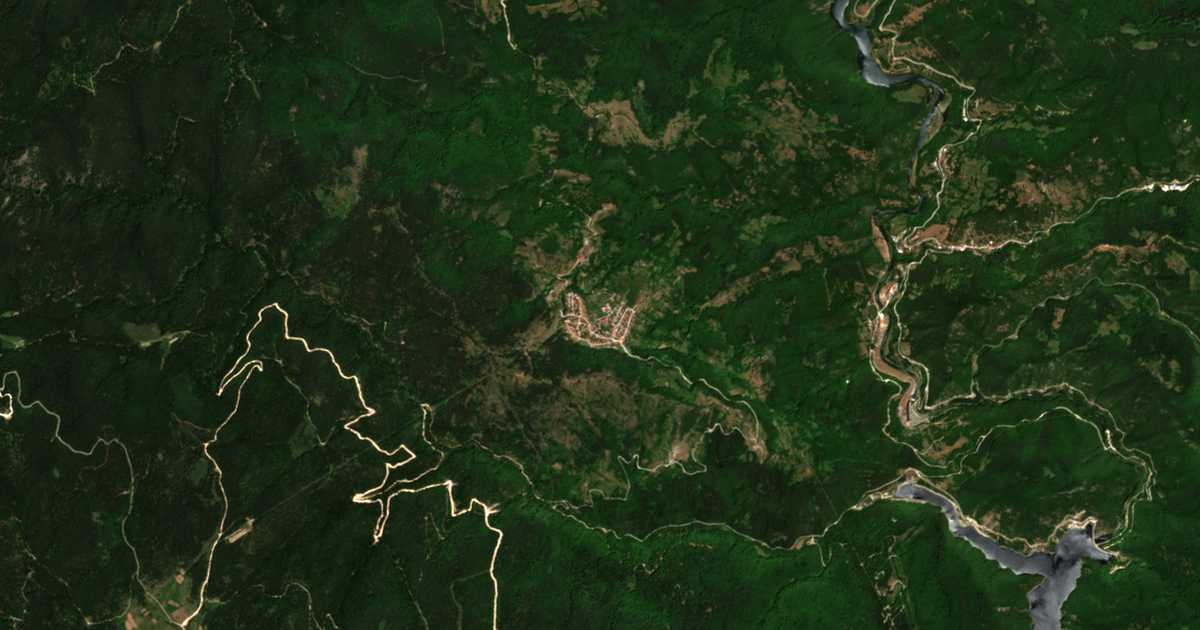 Satellitenkarte von Selča