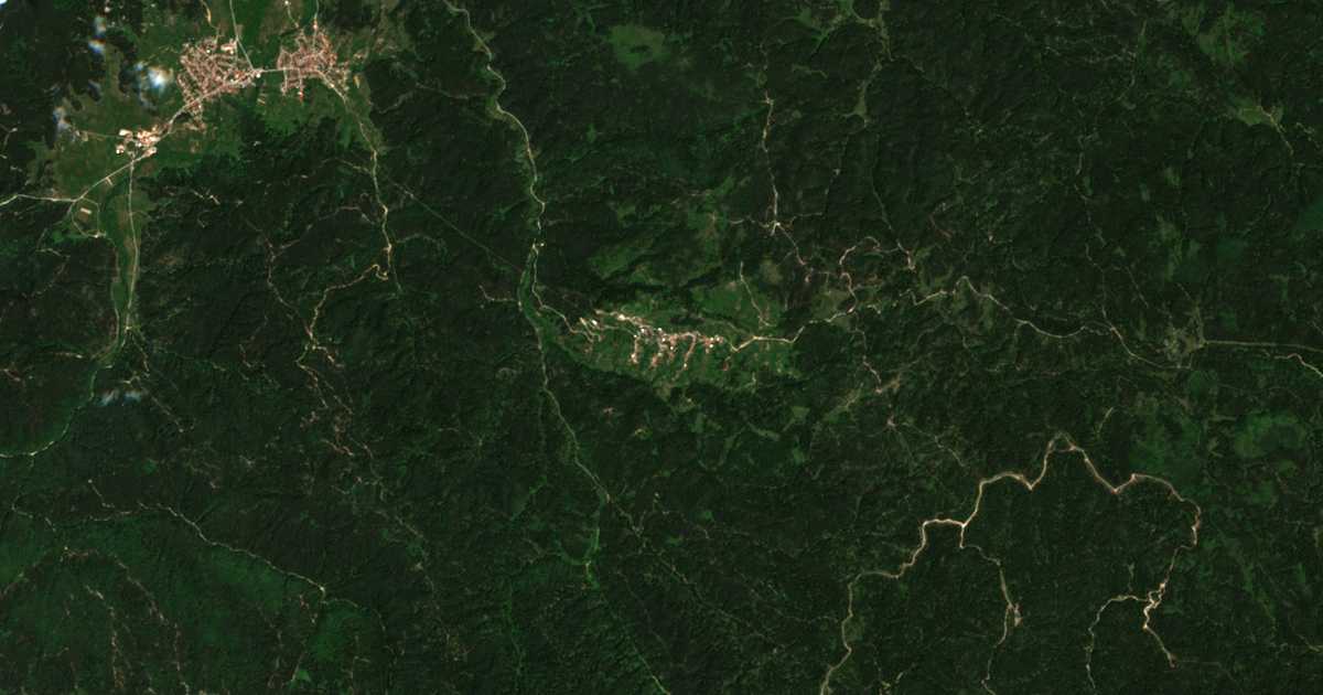 Satellitenkarte von Čavdar
