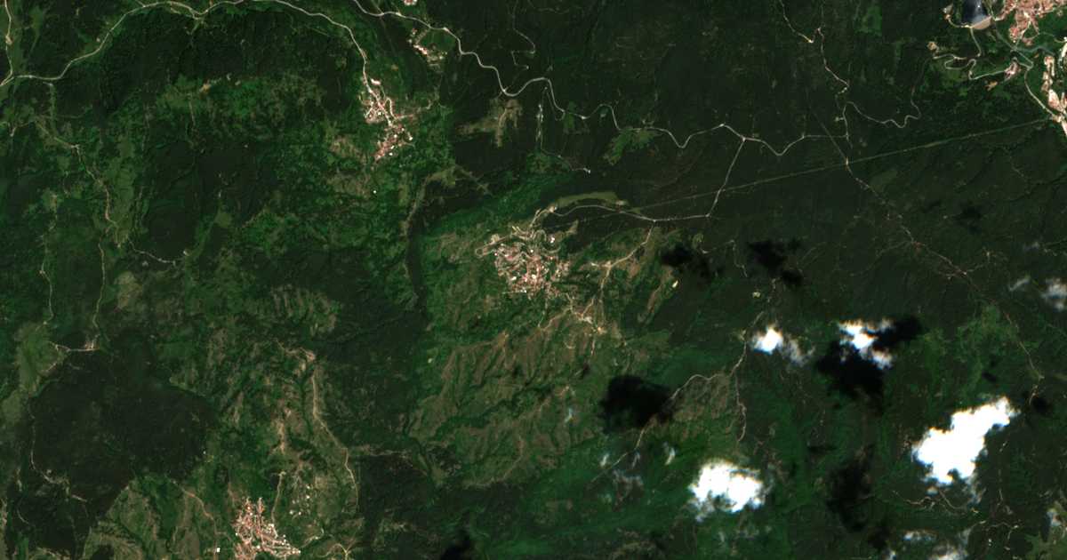 Satellitenkarte von Ljubča