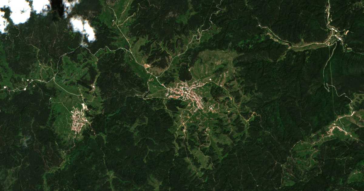 Satellitenkarte von Zmeica