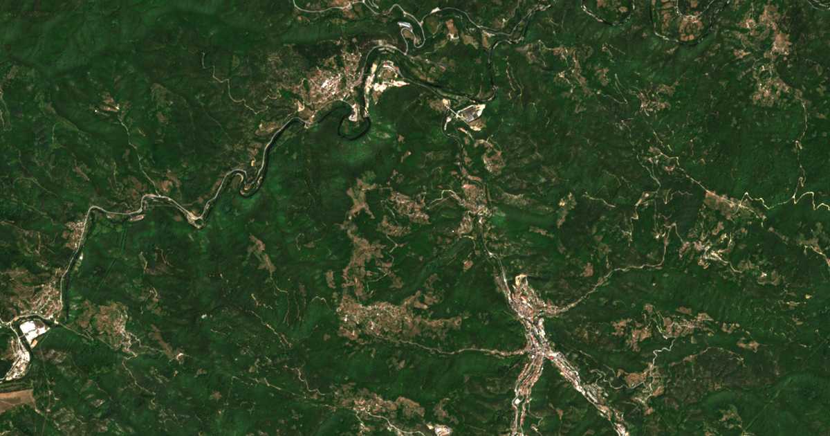 Satellitenkarte von Čurka