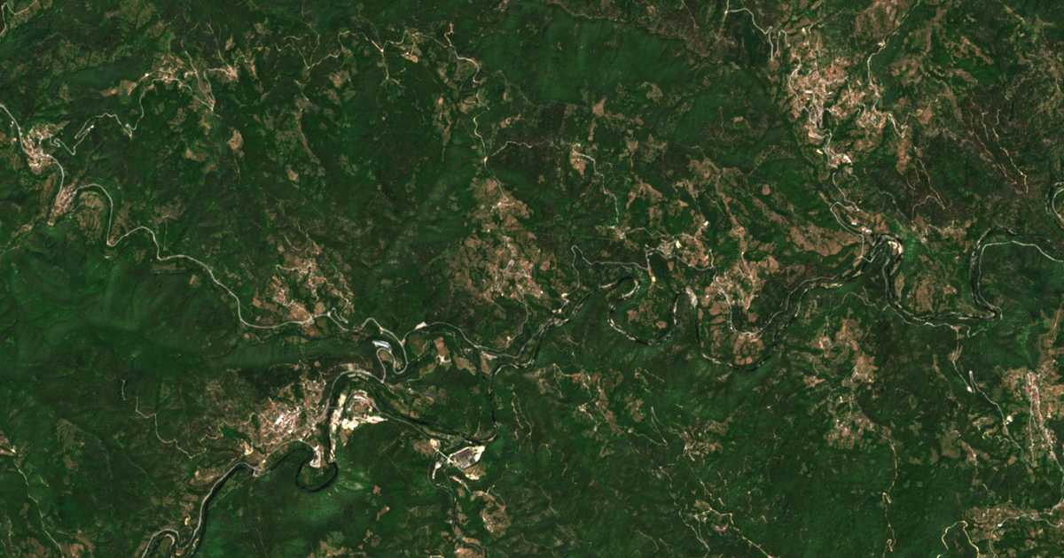 Satellitenkarte von Leštak