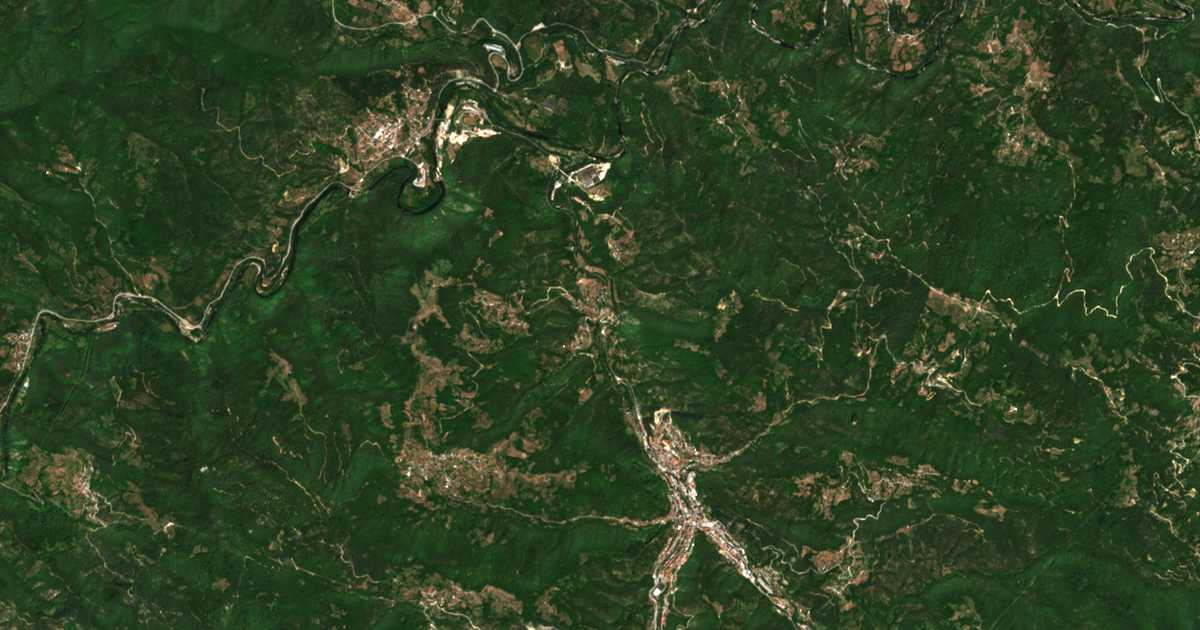 Satellitenkarte von Lovci