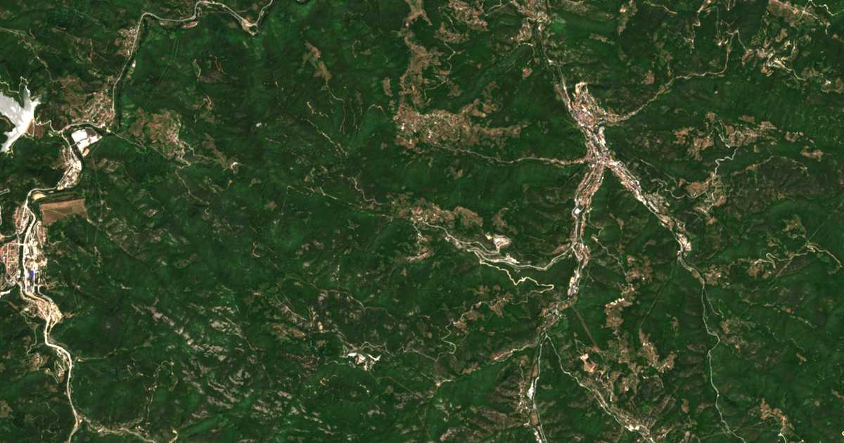 Satellitenkarte von Šarenska