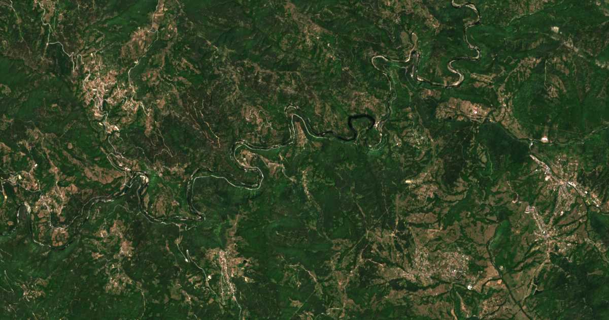 Satellitenkarte von Vehtino