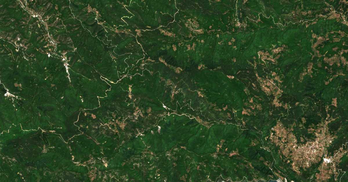 Satellitenkarte von Cacarovci