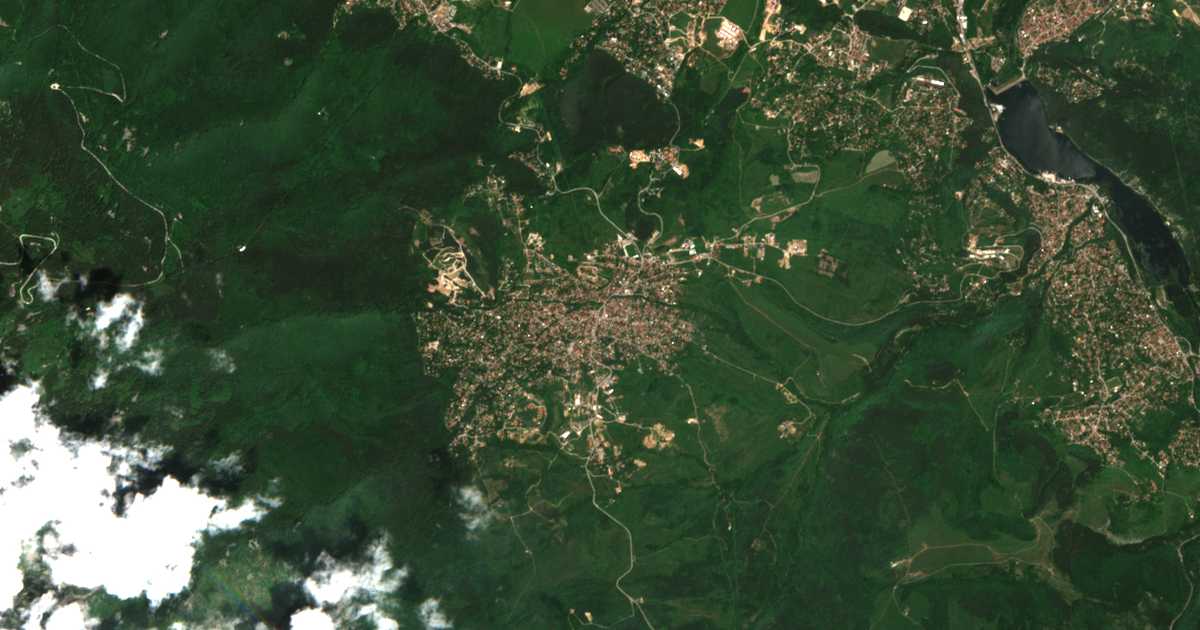 Satellitenkarte von Bistriza