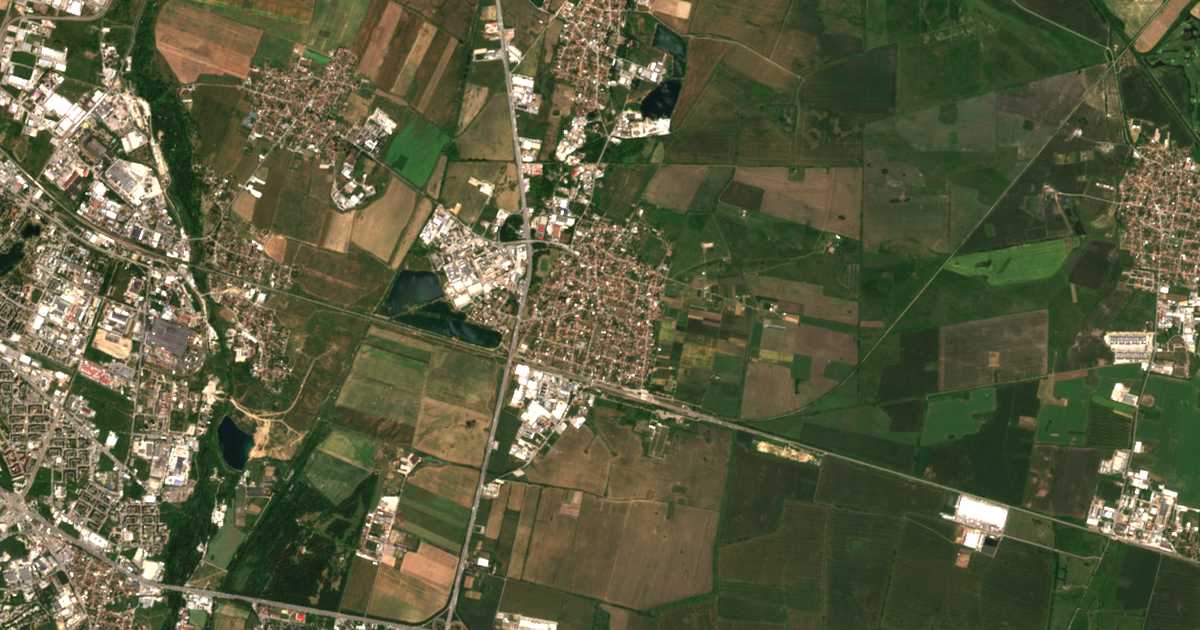 Satellitenkarte von Kazičene